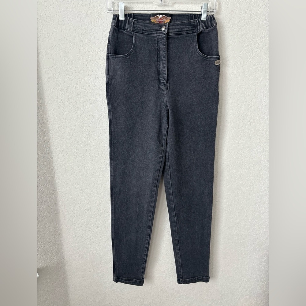 Harley Davidson Embroidered Skinny Jeans size 2